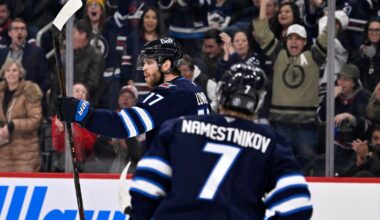Lowry, Connor each have goal and assist as Jets beat Islanders 5-4 for their 3rd straight win