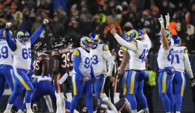 Rams shake off wild, late TD pass by Caleb Williams, beat Bears 20-17 in OT to reach NFC title game