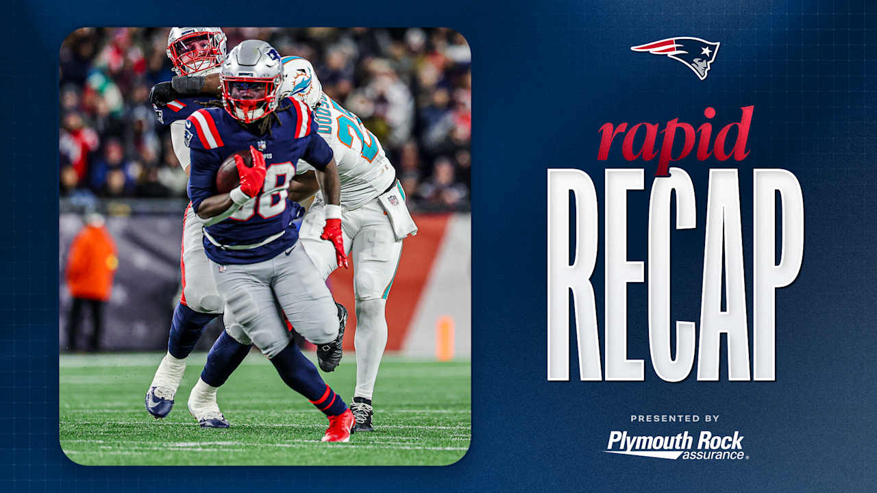 Patriots Cap Off 14-3 Regular Season with 38-10 Win Over Dolphins