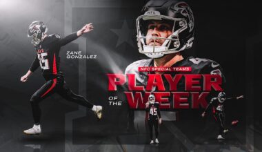 Zane Gonzalez named NFC Special Teams Player of the Week