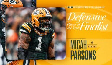 Micah Parsons named finalist for AP NFL Defensive Player of the Year