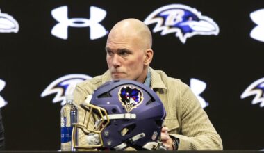 Baltimore Ravens General Manager Eric DeCosta