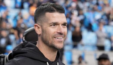 Carolina Panthers head coach Dave Canales