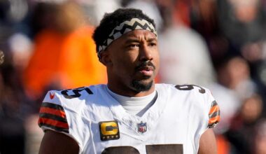 Cleveland Browns defensive end Myles Garrett