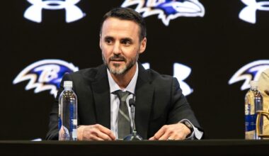 Baltimore Ravens head coach Jesse Minter