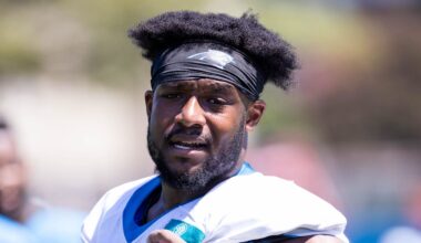 Carolina Panthers edge rusher D.J. Wonnum