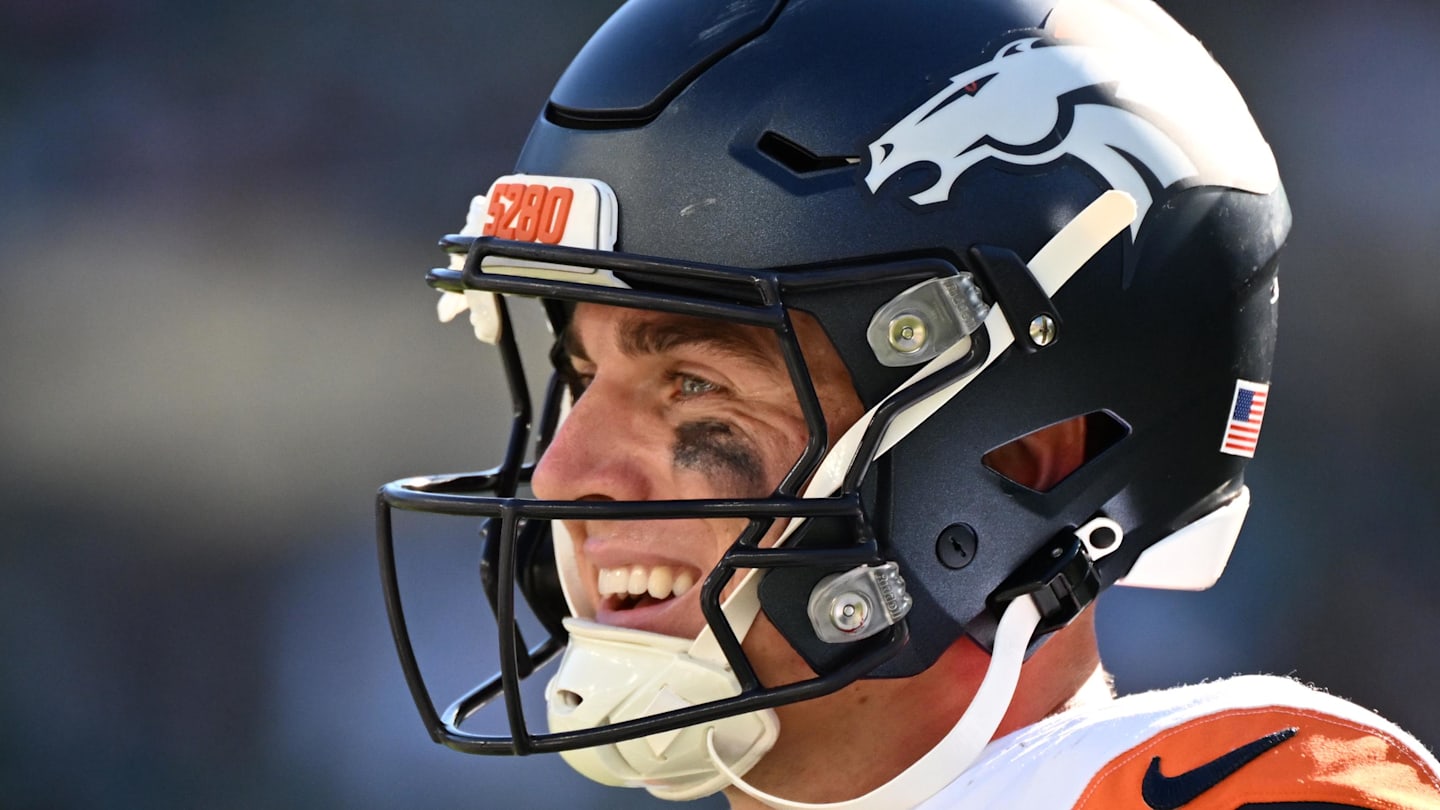 Oct 5, 2025; Philadelphia, Pennsylvania, USA; Denver Broncos quarterback Bo Nix (10) walks off the field during the fourth quarter against the Philadelphia Eagles at Lincoln Financial Field. Mandatory Credit: Eric Hartline-Imagn Images