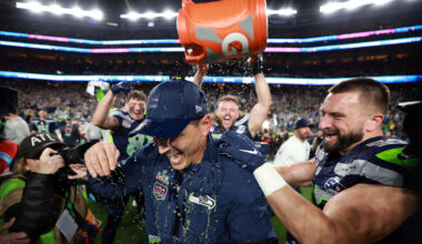 Seattle Seahawks head coach Mike Macdonald