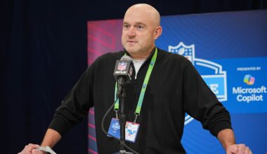 Bengals Director of Player Personnel Duke Tobin speaks at the 2025 NFL Combine on Tuesday February 25, 2025.