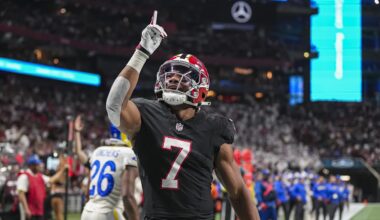 Atlanta Falcons running back Bijan Robinson