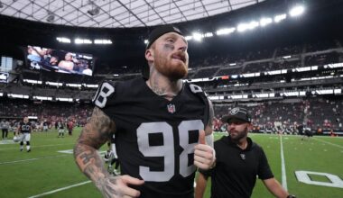 Las Vegas Raiders defensive end Maxx Crosby (98)