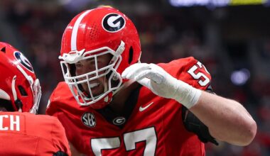 Georgia Bulldogs offensive lineman Monroe Freeling