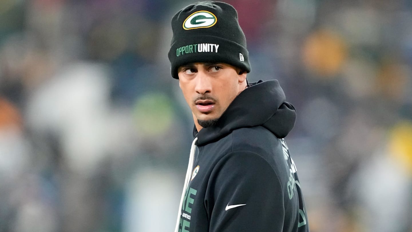 Dec 27, 2025; Green Bay, Wisconsin, USA; Green Bay Packers quarterback Jordan Love (10) is seen prior to the game against the Baltimore Ravens at Lambeau Field.