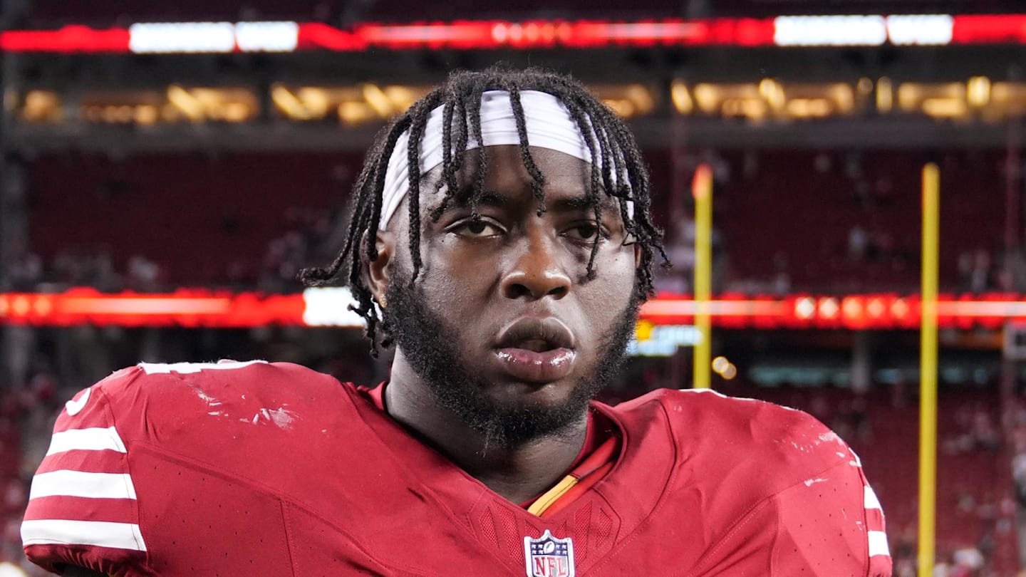 San Francisco 49ers offensive tackle Spencer Burford (74)