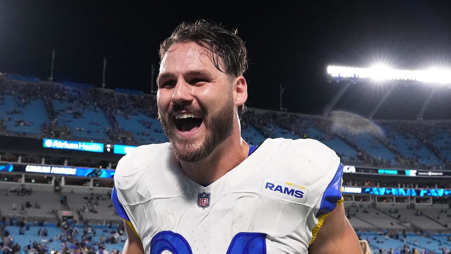 Los Angeles Rams tight end Colby Parkinson (84) Mandatory Credit: Bob Donnan-Imagn Images