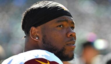 Washington Commanders defensive tackle Daron Payne