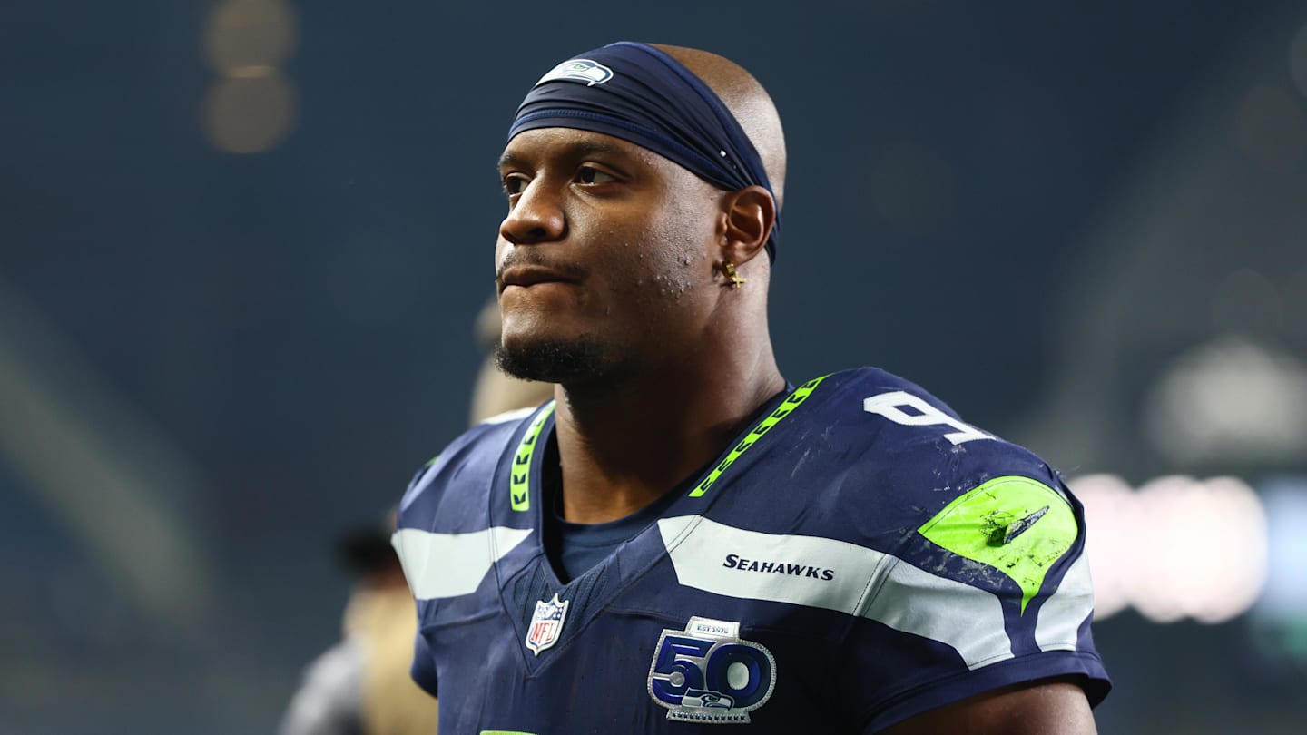 Jan 17, 2026; Seattle, WA, USA;  Seattle Seahawks running back Kenneth Walker III (9) leaves the field following an NFC Divisional Round game against the San Francisco 49ers at Lumen Field. Mandatory Credit: Kevin Ng-Imagn Images