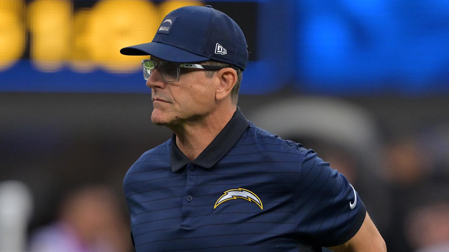 Los Angeles Chargers head coach Jim Harbaugh