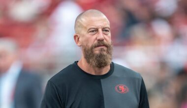 San Francisco 49ers run game coordinator/tight ends coach Brian Fleury