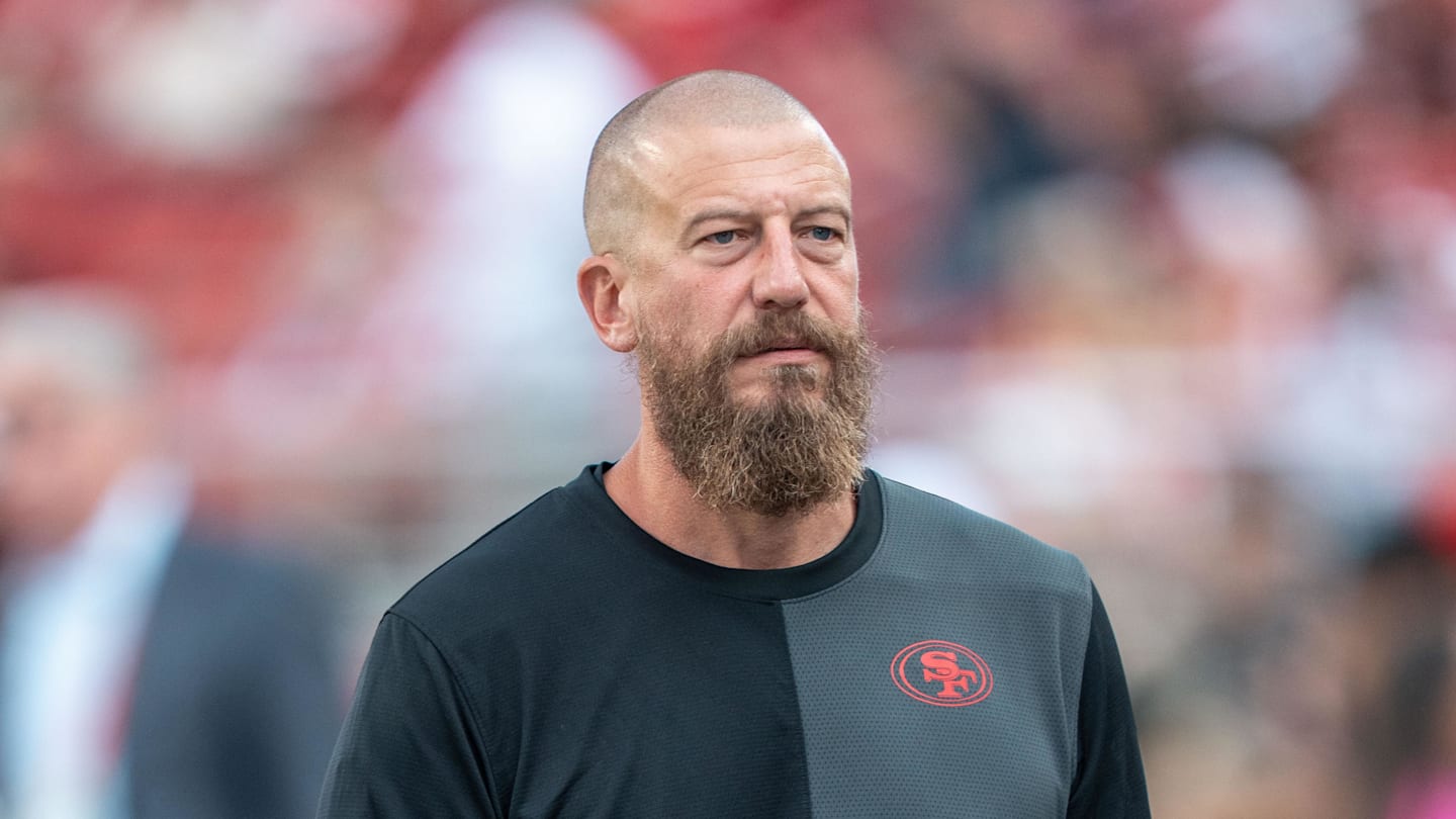 San Francisco 49ers run game coordinator/tight ends coach Brian Fleury