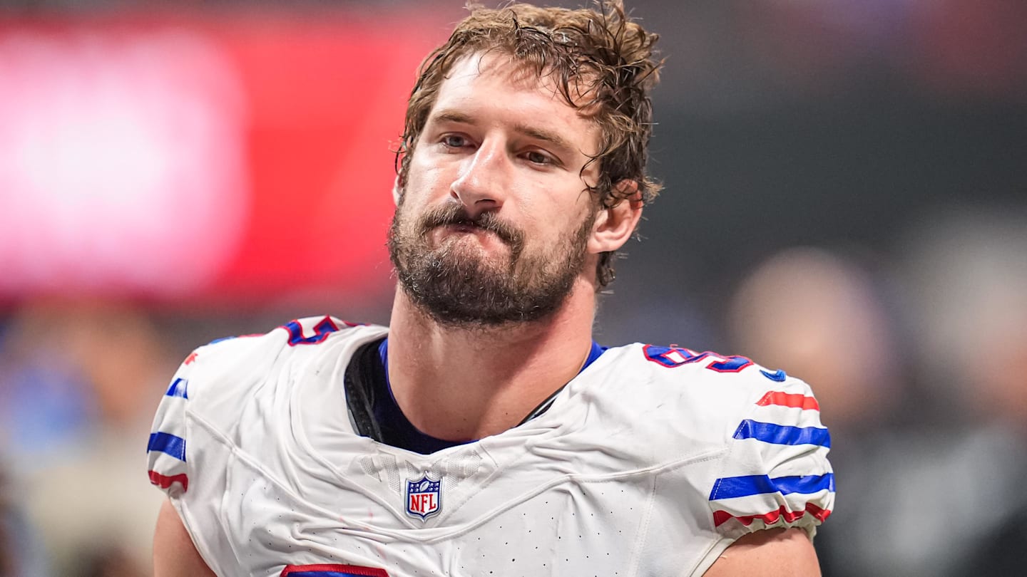 Buffalo Bills defensive end Joey Bosa (97) on the field against the Atlanta Falcons at Mercedes-Benz Stadium.