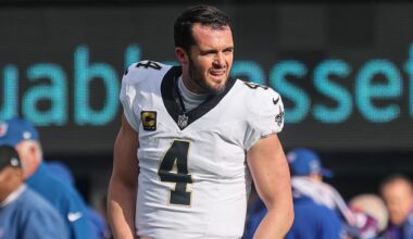 New Orleans Saints quarterback Derek Carr