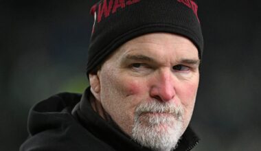 Washington Commanders head coach Dan Quinn