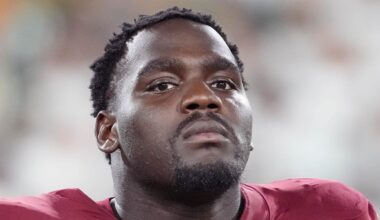 Washington Commanders offensive lineman Chris Paul