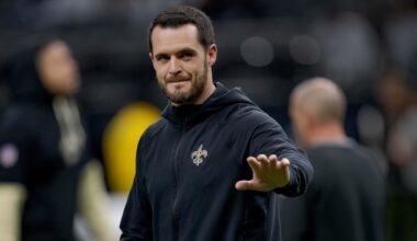 Retired New Orleans Saints quarterback Derek Carr