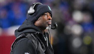 New York Jets head coach Aaron Glenn