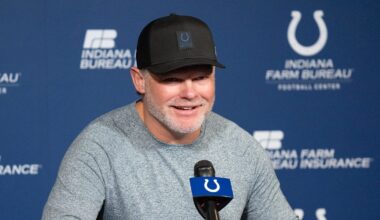 Indianapolis Colts general manager Chris Ballard speaks