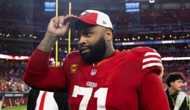 San Francisco 49ers offensive lineman Trent Williams (71)