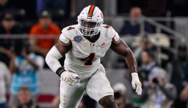 Miami Hurricanes defensive lineman Rueben Bain Jr.