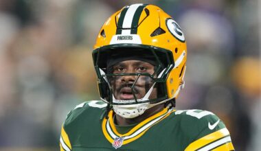 Dec 27, 2025; Green Bay, Wisconsin, USA;  Green Bay Packers quarterback Malik Willis (2) during warmups prior to the game against the Baltimore Ravens at Lambeau Field. Mandatory Credit: Jeff Hanisch-Imagn Images