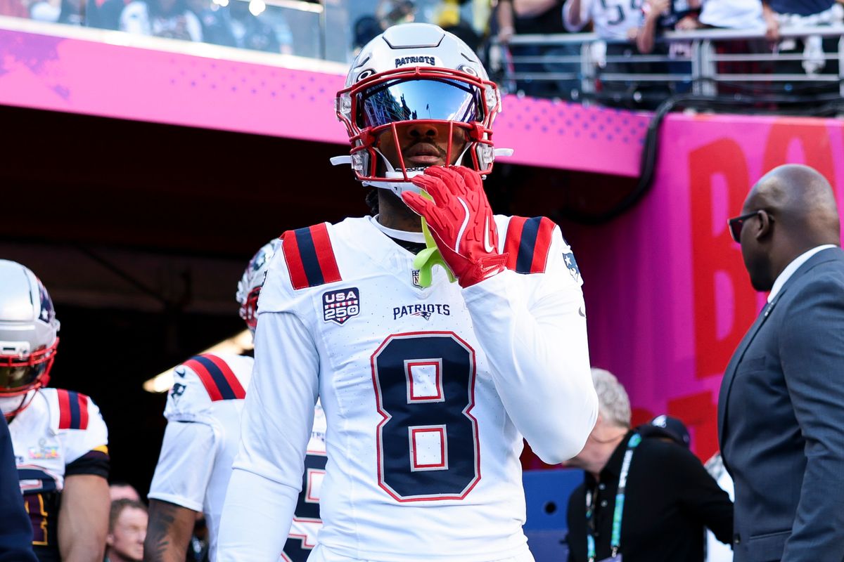 Stefon Diggs stands on the field