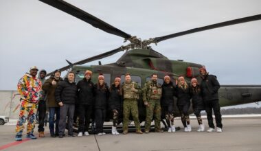 NFL Cheerleaders Visit Troops in Latvia