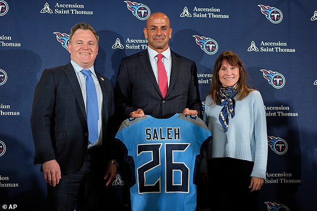 Robert Saleh was officially unveiled as the new head coach of the Tennessee Titans