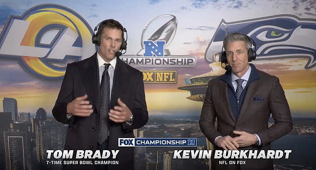 The retired quarterback signed a 10-year, $375million deal to join the broadcast booth