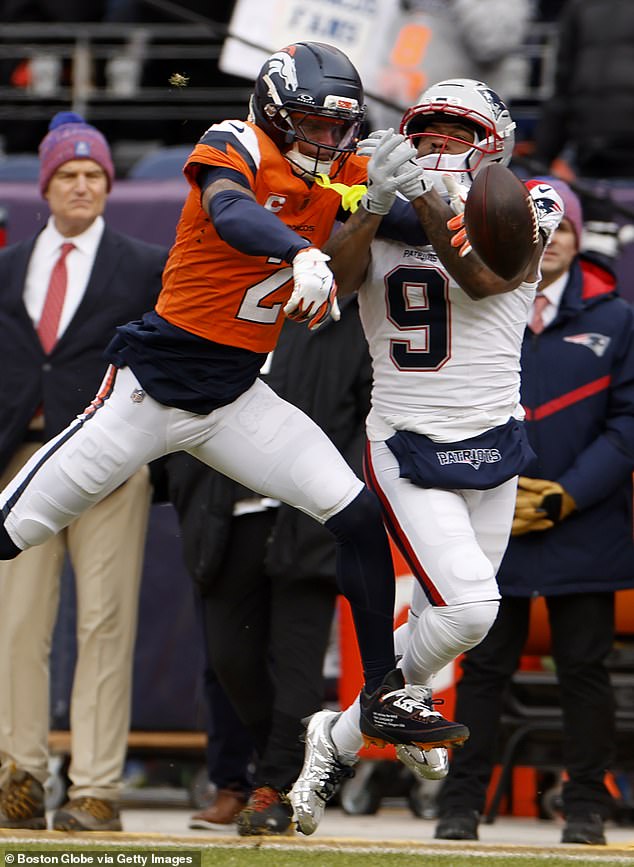 Surtain and the Broncos lost to the Patriots in the AFC Championship game this season