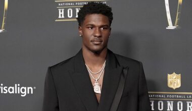 James Pearce Jr walked the red carpet at NFL Honors in San Francisco on Thursday night
