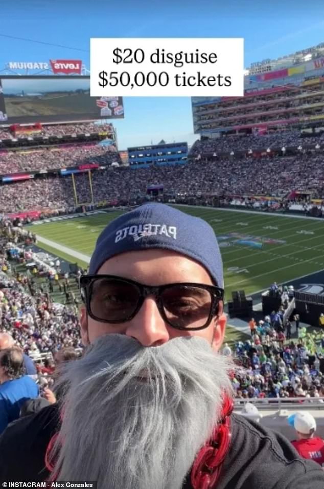 Gonzales got inside this time by donning a fake disguise before running onto the field