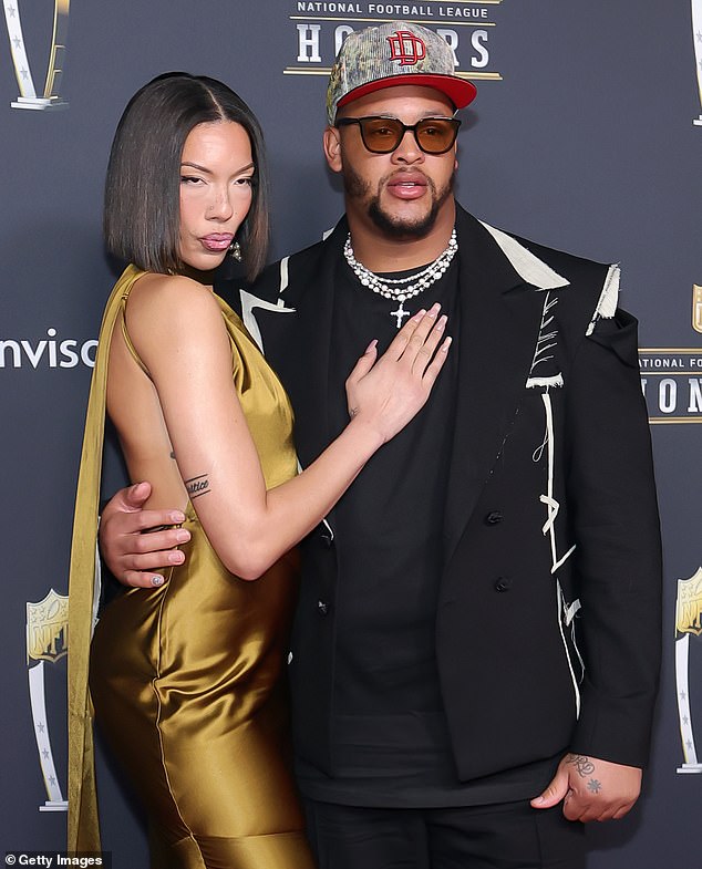 Buffalo Bills star Dion Dawkins has accused JetBlue of stealing jewelry from his fiancee