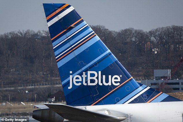 The offensive lineman claims JetBlue employees stole the items from his fiancee's bag