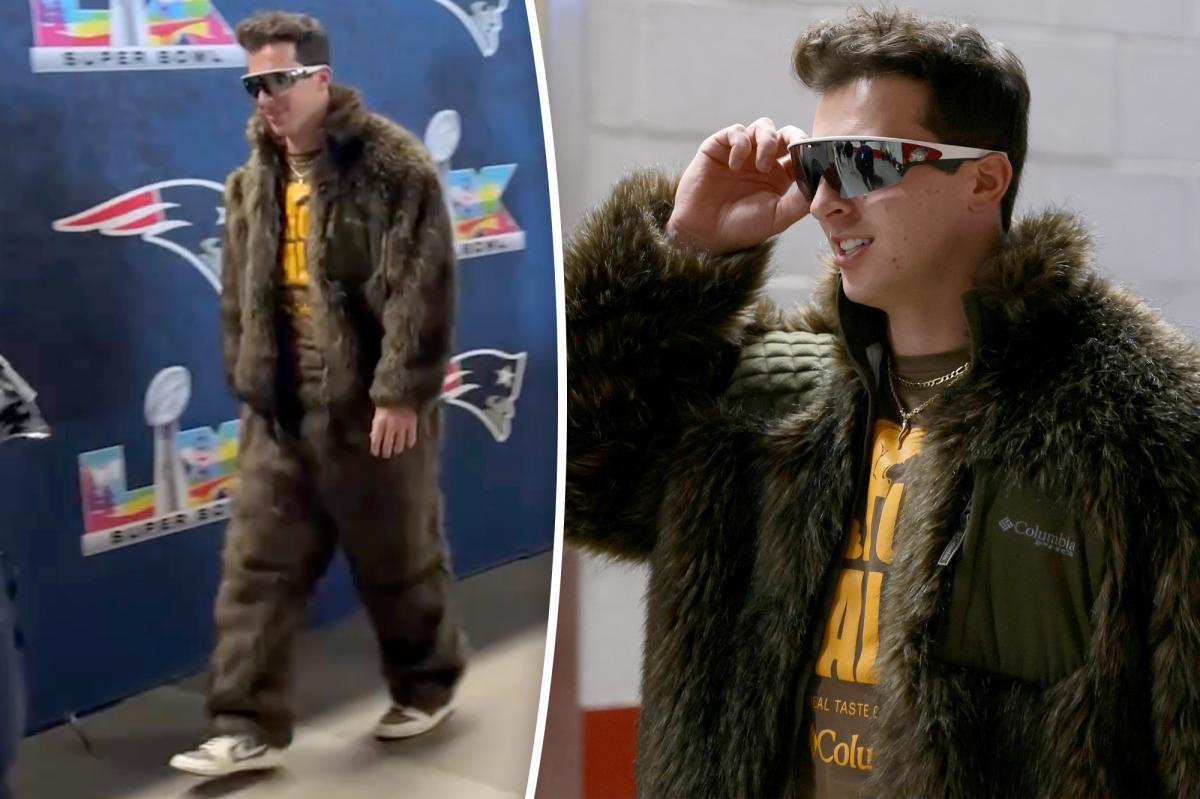 Tommy DeVito channels grizzly bear in bold Super Bowl 2026 look — with a bizarre twist