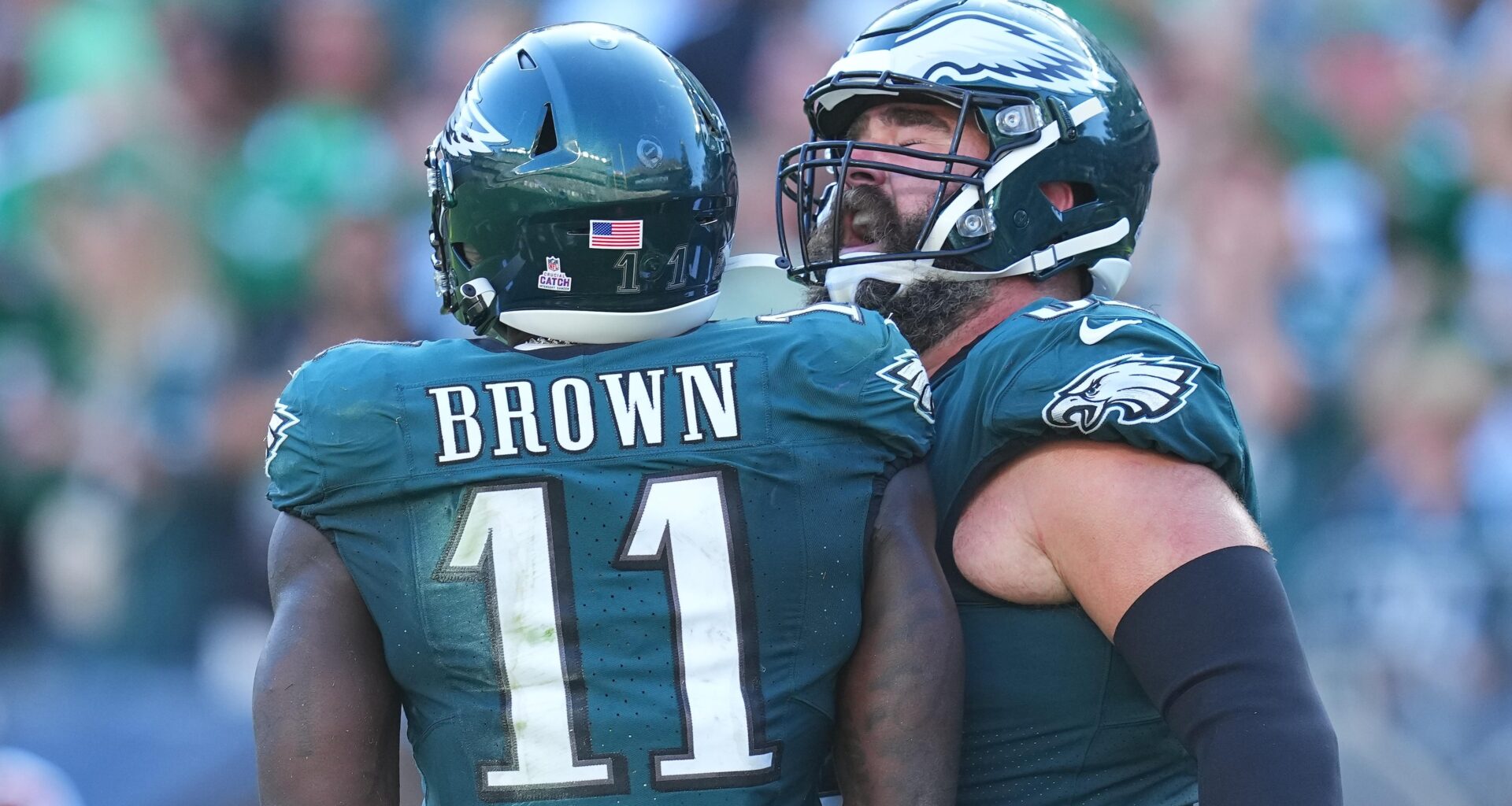 Jason Kelce Clarifies A.J. Brown Comment, Says He Wasn't Taking 'Dig' at Eagles WR amid Trade Rumors