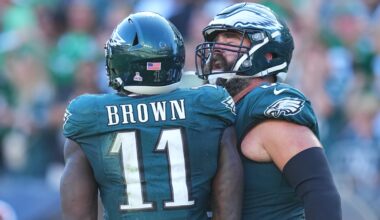 Jason Kelce Clarifies A.J. Brown Comment, Says He Wasn't Taking 'Dig' at Eagles WR amid Trade Rumors