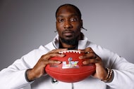 Seattle Seahawks DeMarcus Lawrence (0) poses for a portrait on Opening Night ahead of the...