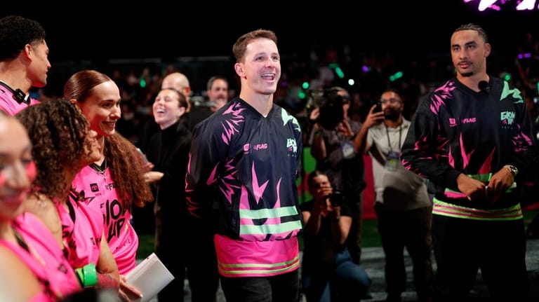 Team Pink's guest coach Brock Purdy from San Francisco 49ers...