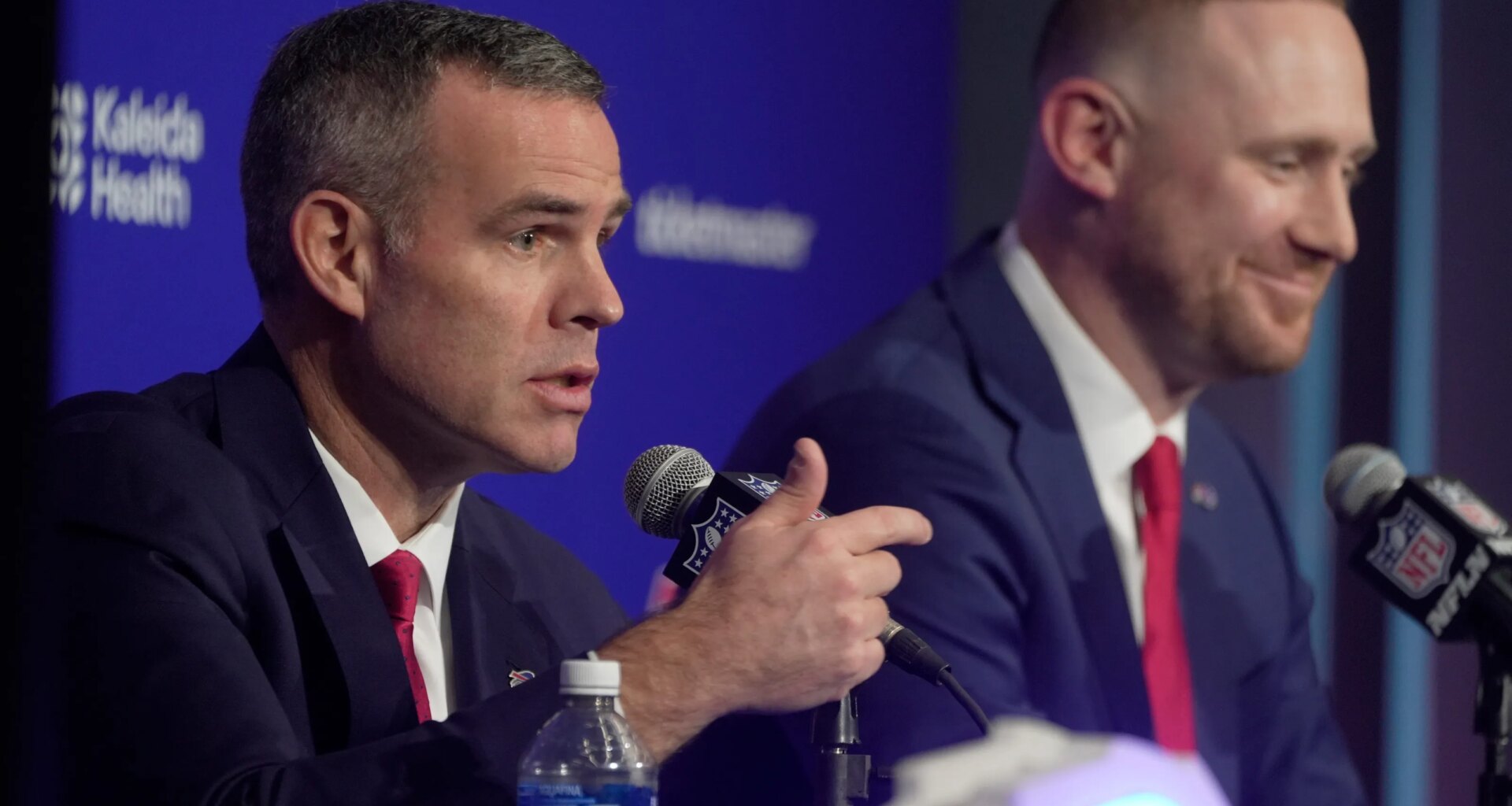 NFL AFC Buffalo Bills Football Josh Allen Brandon Beane offseason