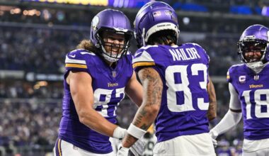 Vikings' key offseason decisions include Nailor, Hockenson